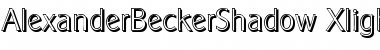 AlexanderBeckerShadow-Xlight Regular Font