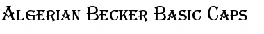 Download Algerian Becker Basic Caps Font