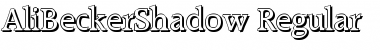 AliBeckerShadow Regular Font