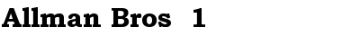 Download Allman Bros. 1 Font