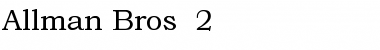 Allman Bros. 2 Regular Font
