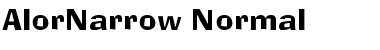 Download AlorNarrow Font