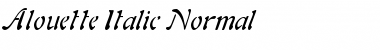 Download Alouette Italic Font