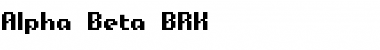 Download Alpha Beta BRK Font