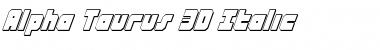 Download Alpha Taurus 3D Italic Font