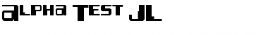 Alpha Test JL Regular Font
