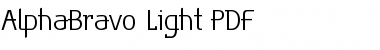 AlphaBravo Light Font