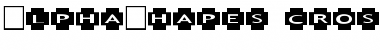 Download AlphaShapes crosses Font
