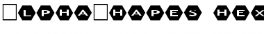 Download AlphaShapes hexagons 2 Font