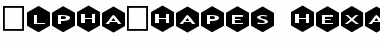 AlphaShapes hexagons Normal Font