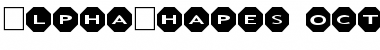 Download AlphaShapes octagons Font