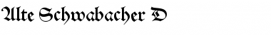 Alte Schwabacher D Regular Font