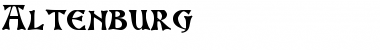 Altenburg Regular Font