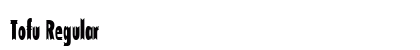 Tofu Regular Font Tofu Regular Font Preview