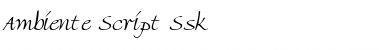 Download Ambiente Script Ssk Font