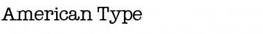 American Type Regular Font