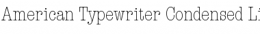 Download American Typewriter Font