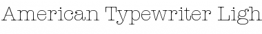 Download American Typewriter Font