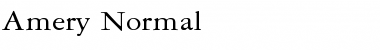 Amery Normal Font