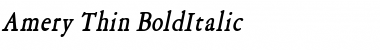 Amery Thin BoldItalic Font