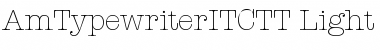 AmTypewriterITCTT Font