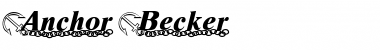 Download Anchor Becker Font