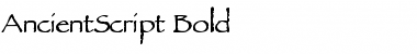AncientScript Bold Font