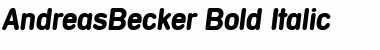 AndreasBecker Bold Italic