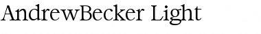 Download AndrewBecker-Light Font
