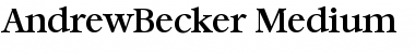 Download AndrewBecker-Medium Font