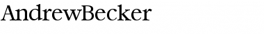 Download AndrewBecker Font