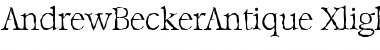 AndrewBeckerAntique-Xlight Regular Font