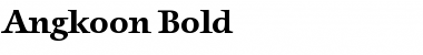 Angkoon-Bold Regular Font