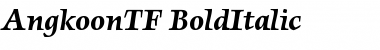 Download AngkoonTF-BoldItalic Font