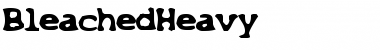 BleachedHeavy Regular Font