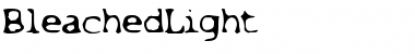 BleachedLight Regular Font