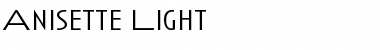 Download Anisette Light Font