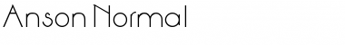 Anson Normal Font