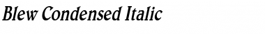 Blew Condensed Italic