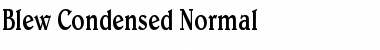 Blew Condensed Normal Font