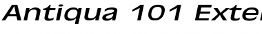 Antiqua 101 Extended Italic Font