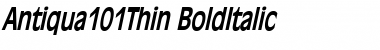 Antiqua101Thin BoldItalic Font