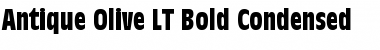 AntiqueOlive LT BoldCond Regular Font