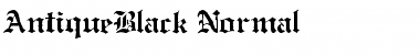AntiqueBlack Regular Font