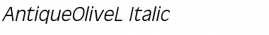 AntiqueOliveL Italic Font