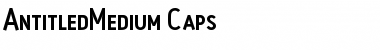 AntitledMedium Caps Regular Font