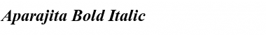 Aparajita Bold Italic