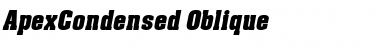 ApexCondensed Oblique Font