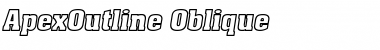 ApexOutline Oblique Font