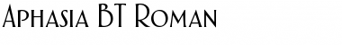 Aphasia BT Roman Font